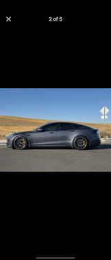 Gray 2022 Tesla Model S Plaid