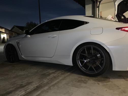White 2017 Lexus RC F Base