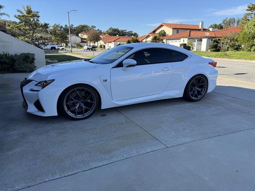 White 2017 Lexus RC F Base