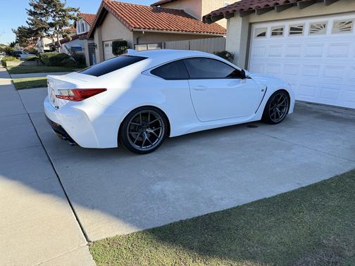 White 2017 Lexus RC F Base