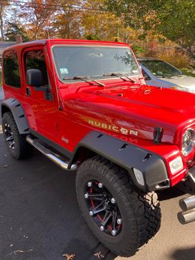 Red 2005 Jeep Wrangler Rubicon