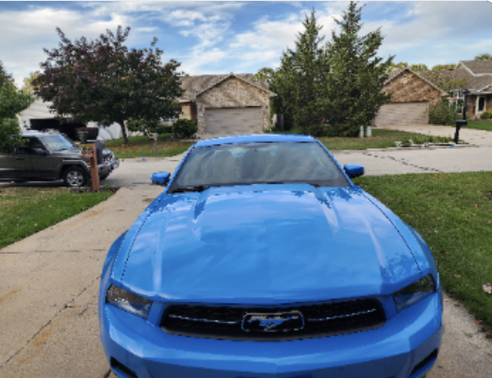 Blue 2011 Ford Mustang V6 Premium