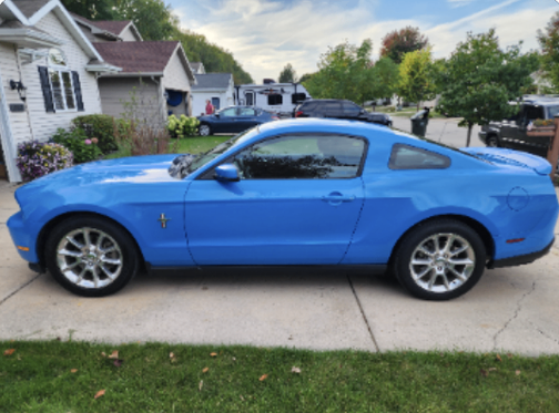 Blue 2011 Ford Mustang V6 Premium