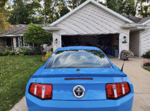 Blue 2011 Ford Mustang V6 Premium