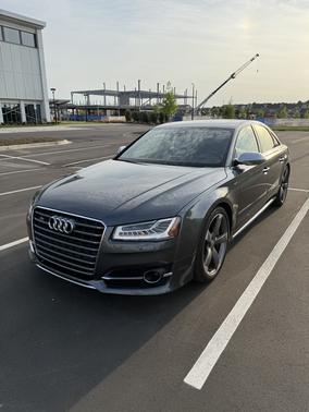 Gray 2015 Audi S8 4.0T