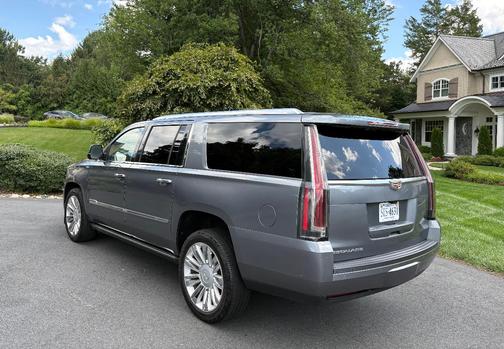 Silver 2019 Cadillac Escalade ESV Platinum