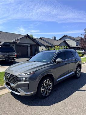 Gray 2021 Hyundai SANTA FE Calligraphy