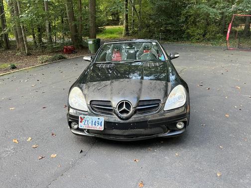 Black 2008 Mercedes-Benz SLK-Class SLK55 AMG Roadster