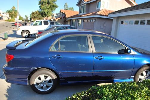Blue 2007 Toyota Corolla S