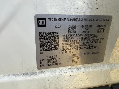 Yellow 2023 Chevrolet Equinox RS