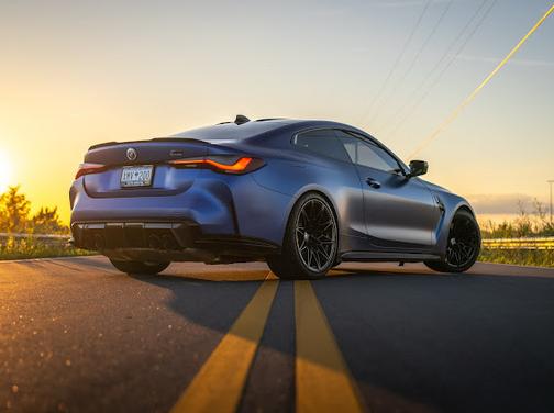 Blue 2022 BMW M4 Competition