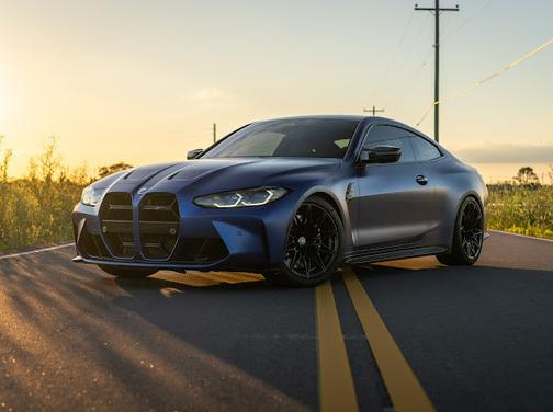 Blue 2022 BMW M4 Competition
