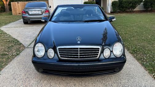 Blue 2002 Mercedes-Benz CLK-Class 55 AMG Cabriolet