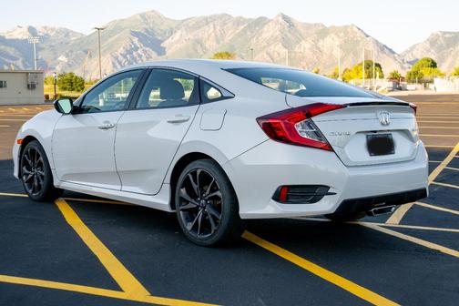 White 2020 Honda Civic Sport