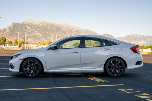 White 2020 Honda Civic Sport