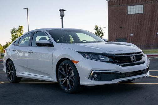 White 2020 Honda Civic Sport