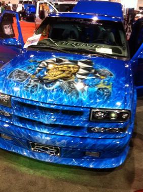 Blue 2003 Chevrolet S-10 LS Extended Cab