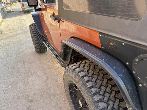 Orange 2010 Jeep Wrangler Rubicon