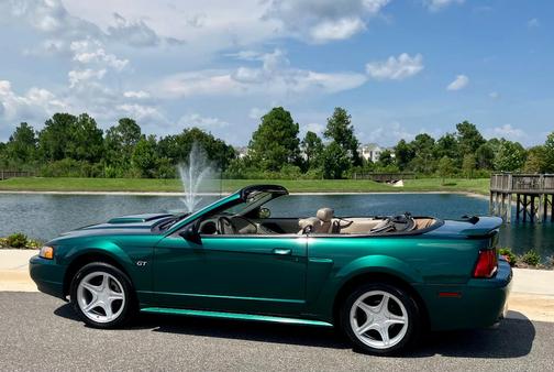 Green 2001 Ford Mustang GT