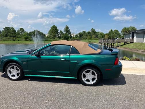 Green 2001 Ford Mustang GT