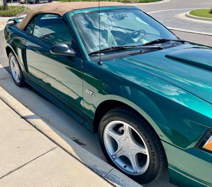 Green 2001 Ford Mustang GT