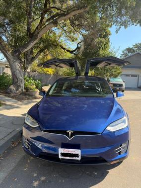 Blue 2020 Tesla Model X Long Range Plus
