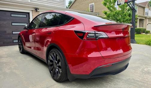 Red 2022 Tesla Model Y Performance