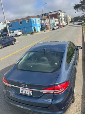 Blue 2018 Ford Fusion Hybrid SE