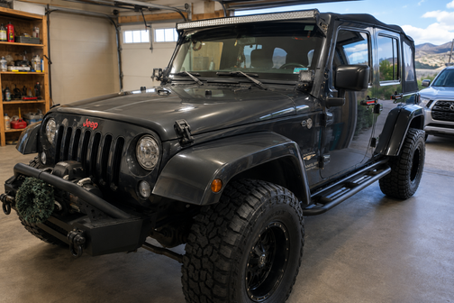 Gray 2017 Jeep Wrangler Unlimited Sahara