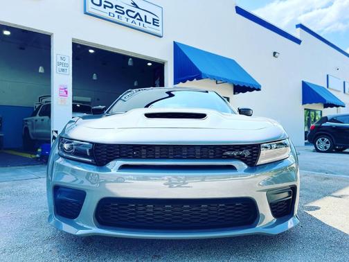 Gray 2023 Dodge Charger SRT Hellcat Widebody Jailbreak