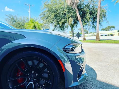 Gray 2023 Dodge Charger SRT Hellcat Widebody Jailbreak