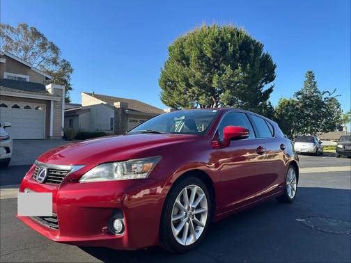 Red 2012 Lexus CT 200h Premium