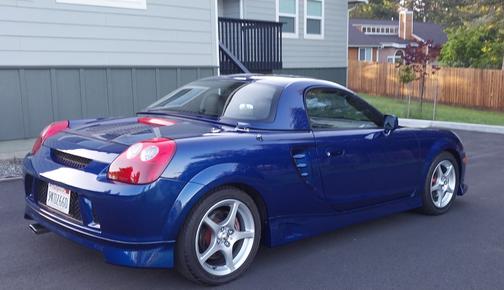 Blue 2003 Toyota MR2 Spyder