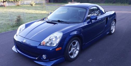 Blue 2003 Toyota MR2 Spyder