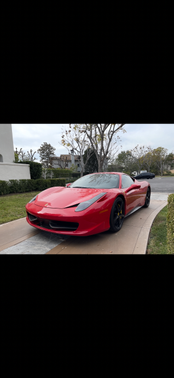 Red 2010 Ferrari 458 Italia Base