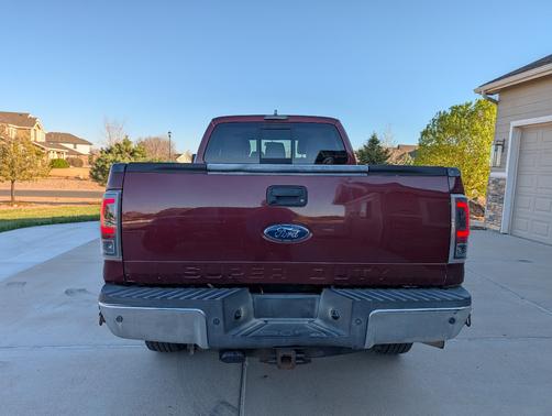 Red 2012 Ford F-350 Lariat