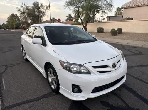 White 2011 Toyota Corolla S