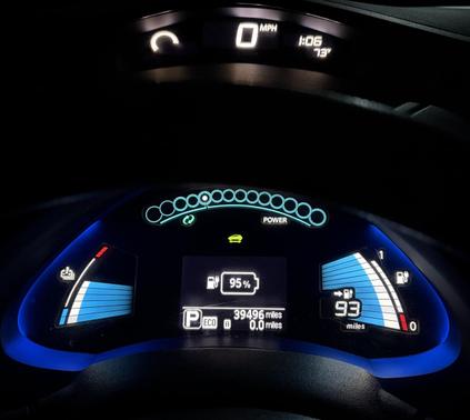 Blue 2017 Nissan Leaf S