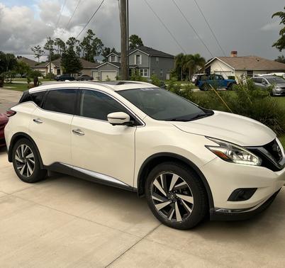 White 2018 Nissan Murano Platinum