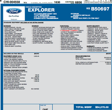 2019 Ford Explorer Sport