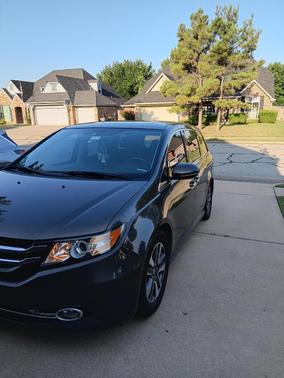 Gray 2015 Honda Odyssey Touring Elite
