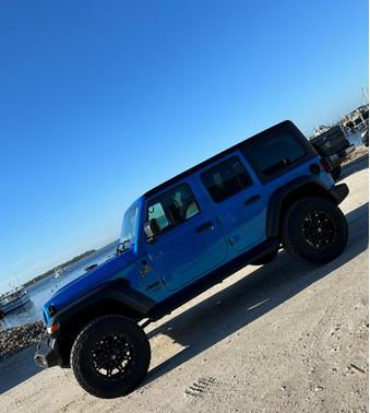 Blue 2021 Jeep Wrangler Unlimited Sport S