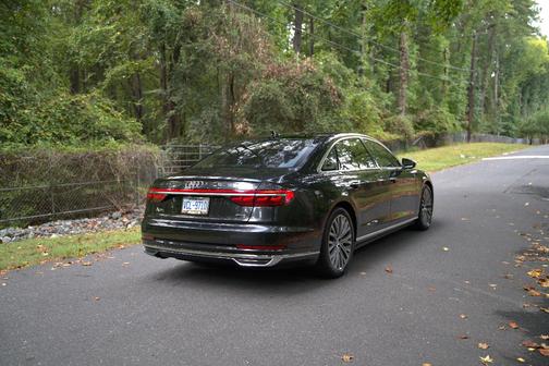 Black 2019 Audi A8 L 55