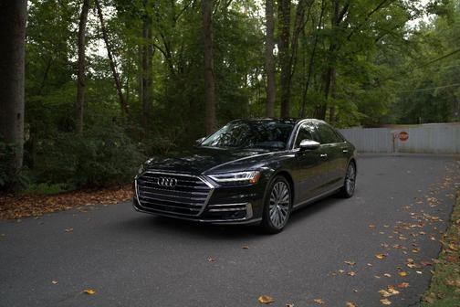 Black 2019 Audi A8 L 55