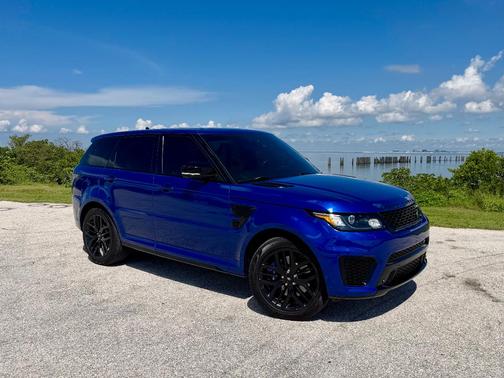 Blue 2015 Land Rover Range Rover Sport Supercharged SVR