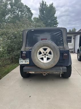 Blue 2003 Jeep Wrangler Rubicon