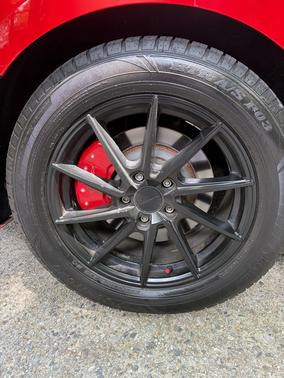 Red 2015 Ford Mustang V6