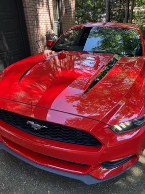 Red 2015 Ford Mustang V6