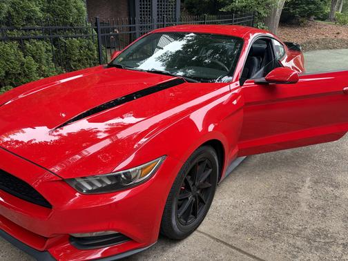 Red 2015 Ford Mustang V6