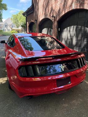 Red 2015 Ford Mustang V6